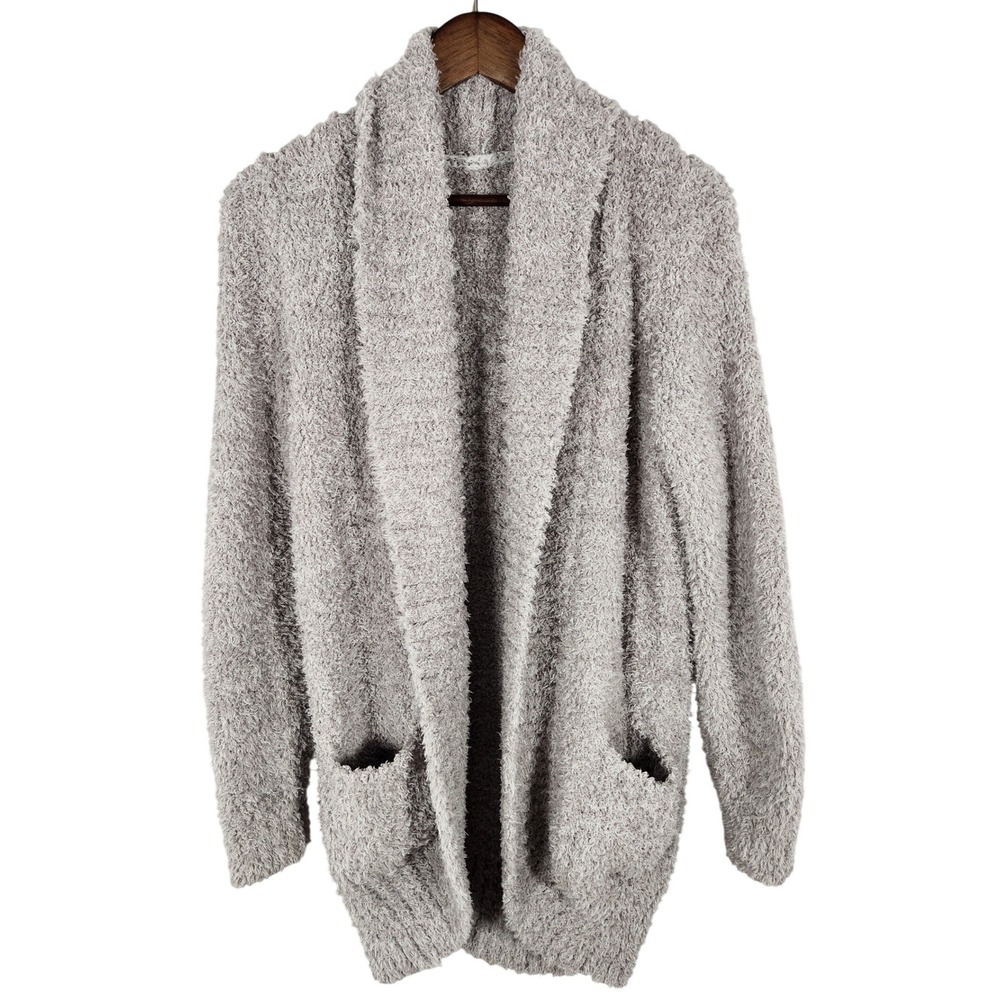 Honeydew‎ Intimates Novelty Knit Fuzzy Cardigan Heathergry Size Large